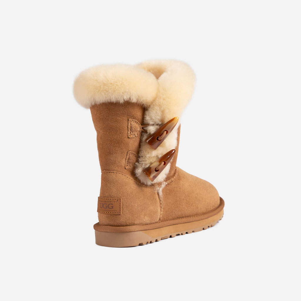 Double HORNS BUTTON BOOTS