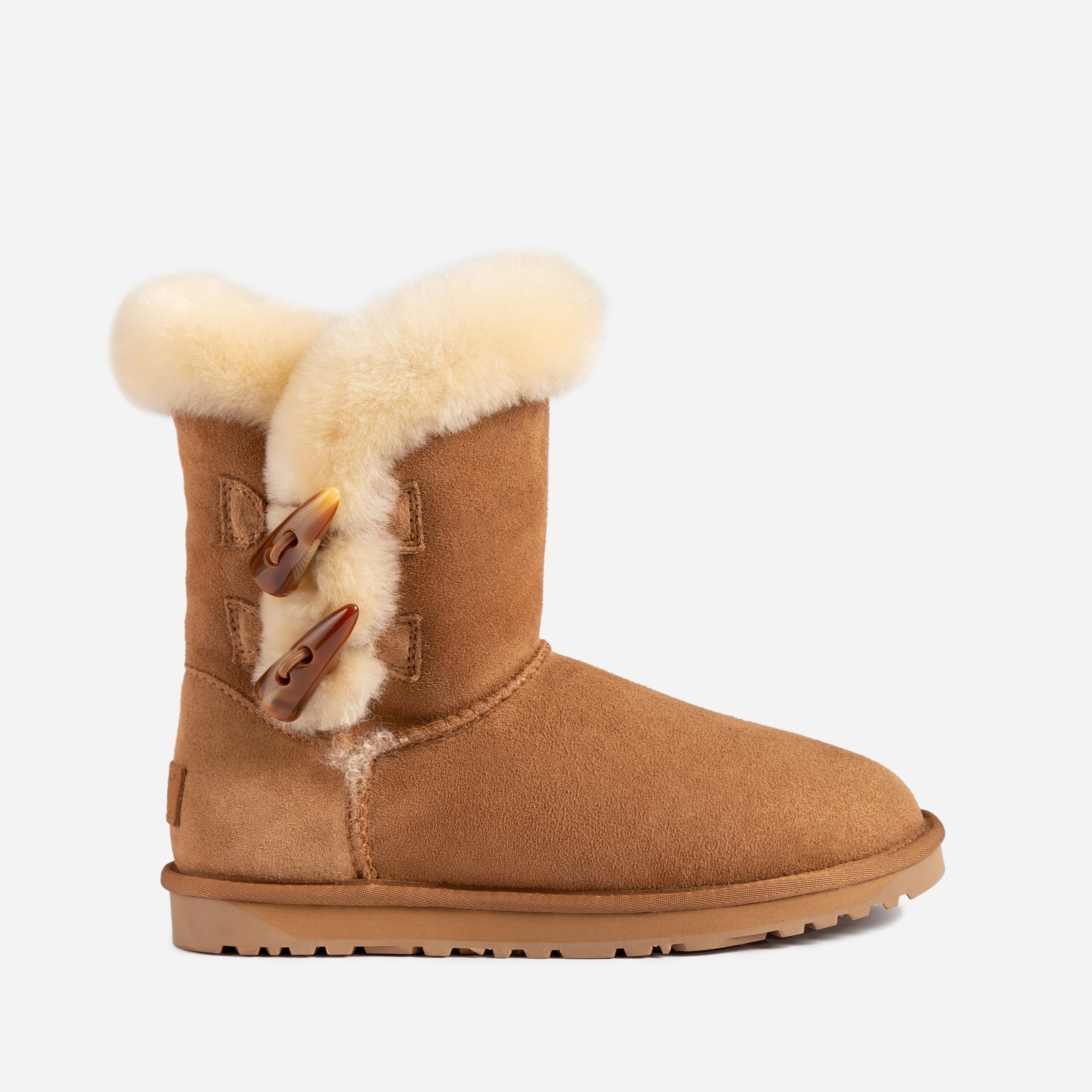 Double HORNS BUTTON BOOTS