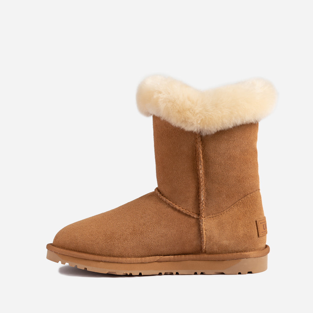 Double HORNS BUTTON BOOTS