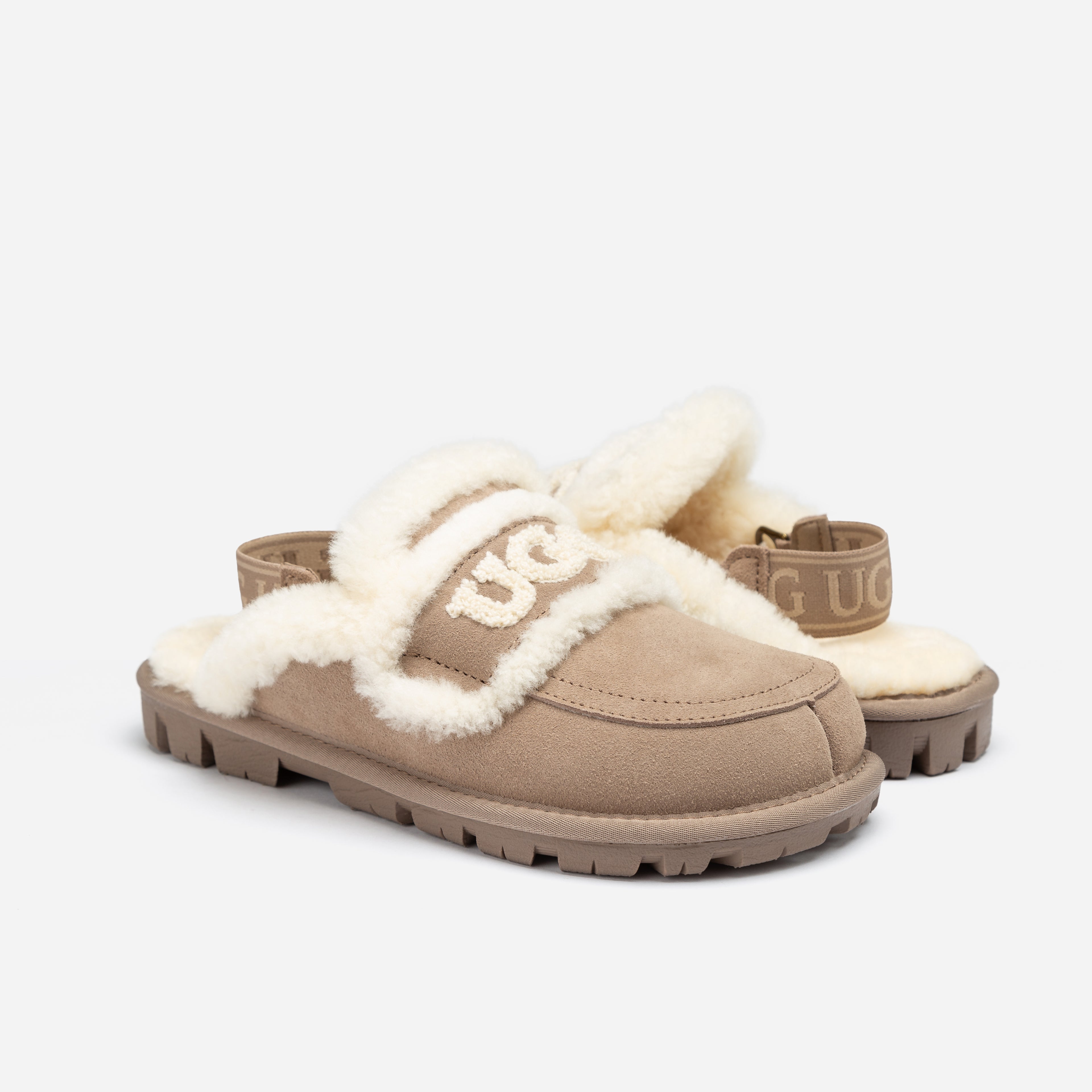 Logo Shearling Slipper