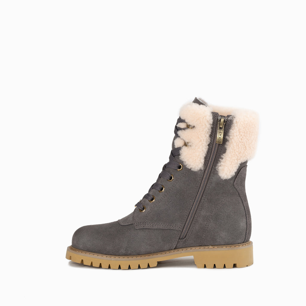 Liliana Shearling Zip Boots