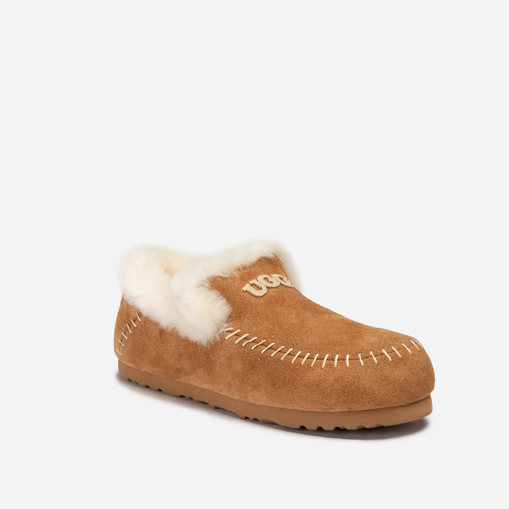 Joan Shearling Emb Logo Loafer
