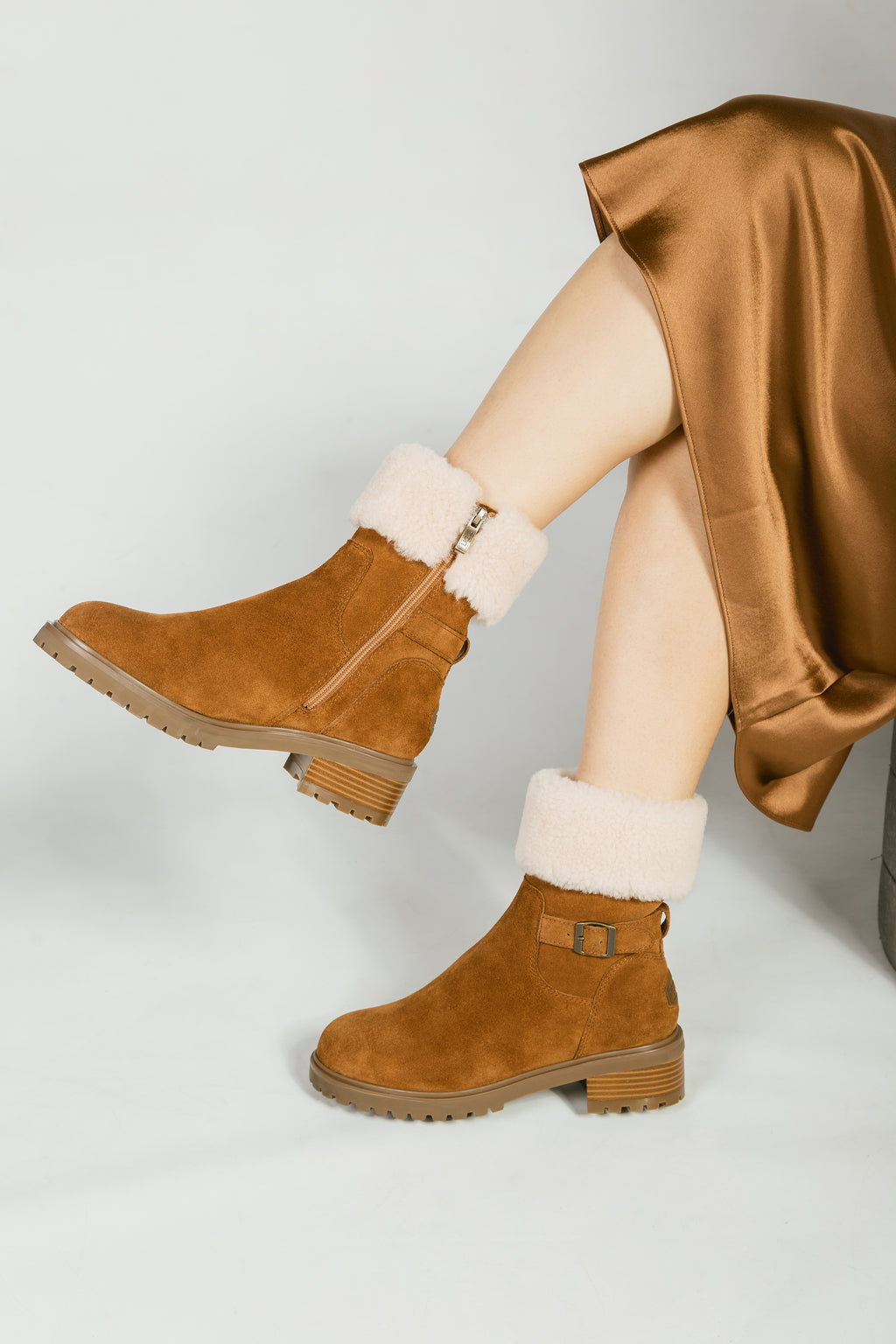 Violet Ankle Zip Boots